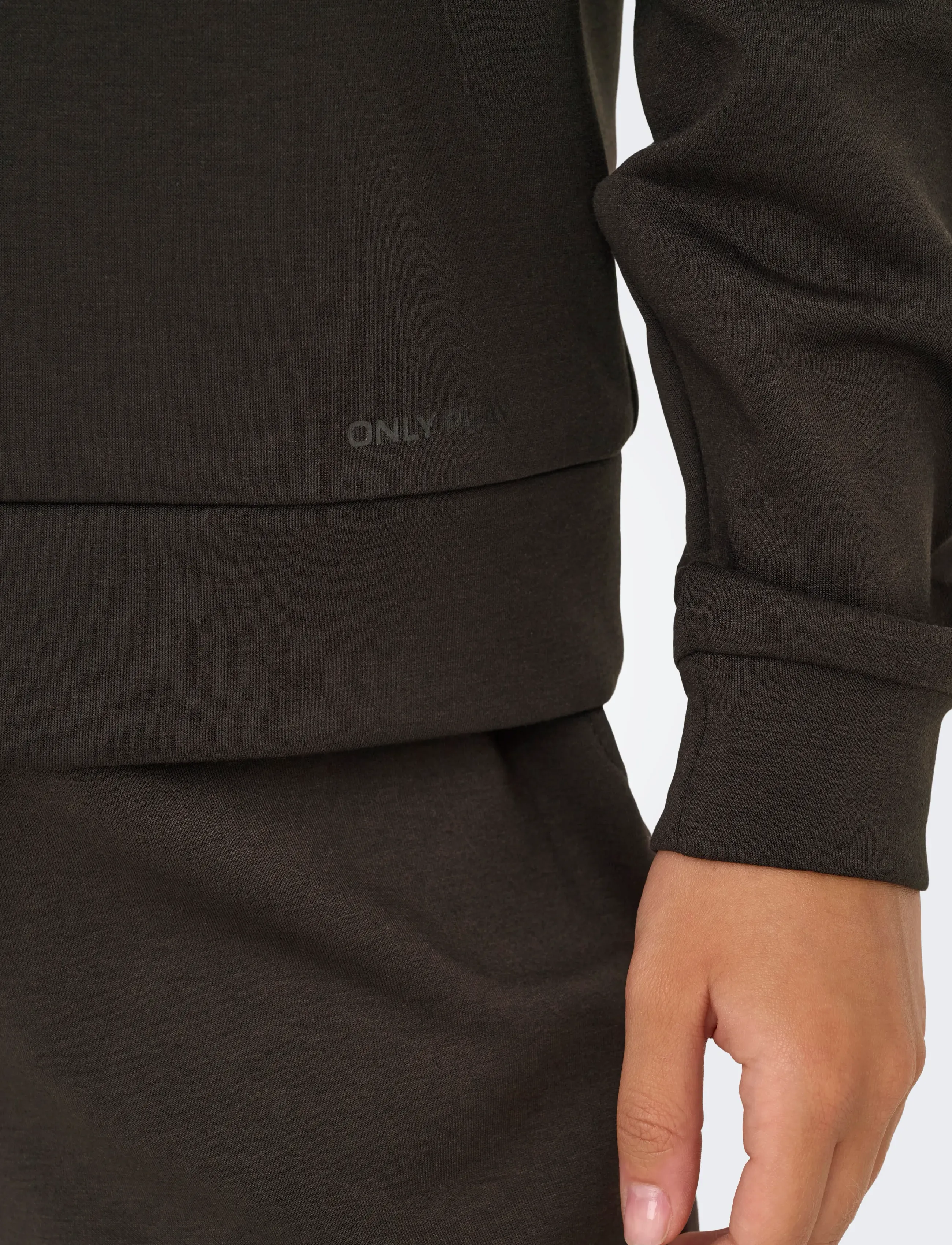 Only Play - ONPLOUNGE HOOD LS SWT NOOS - tops - chocolate torte - 4