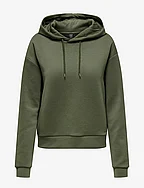 ONPLOUNGE LIFE HOOD LS SWT NOOS - DUSTY OLIVE