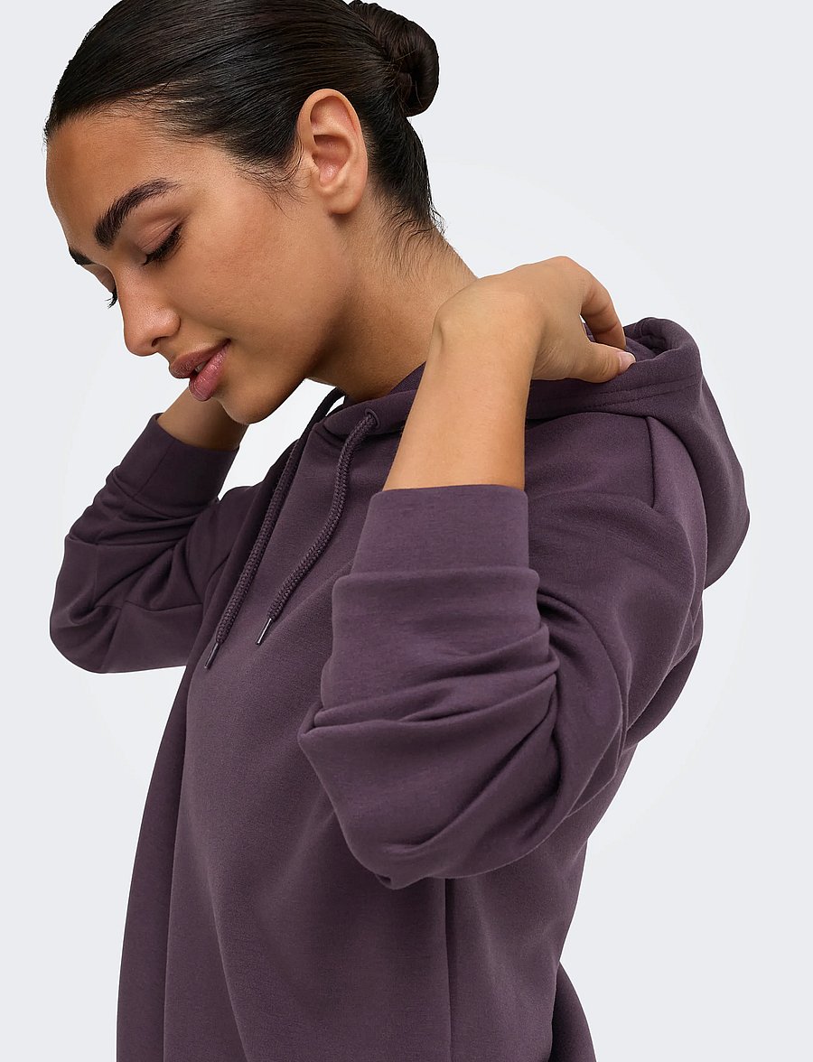 Only Play - ONPLOUNGE HOOD LS SWT NOOS - sweatshirts - plum perfect - 5