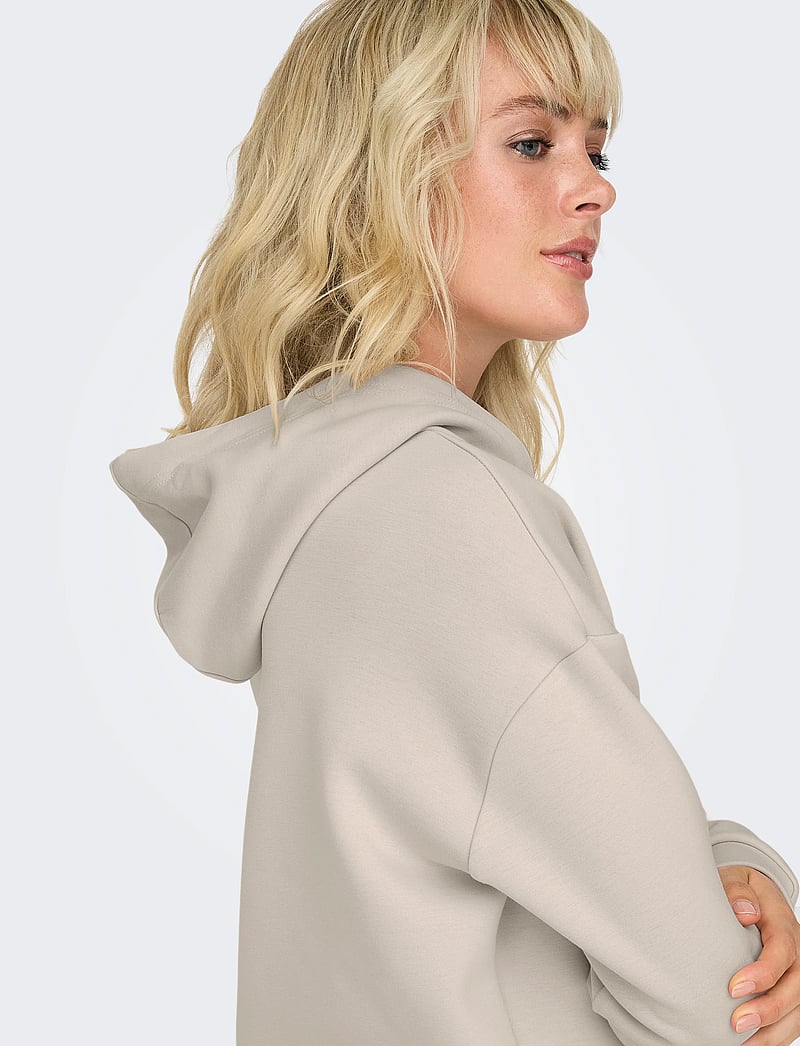 Only Play - ONPLOUNGE HOOD LS SWT NOOS - dressipluusid ja pusad - pumice stone - 3