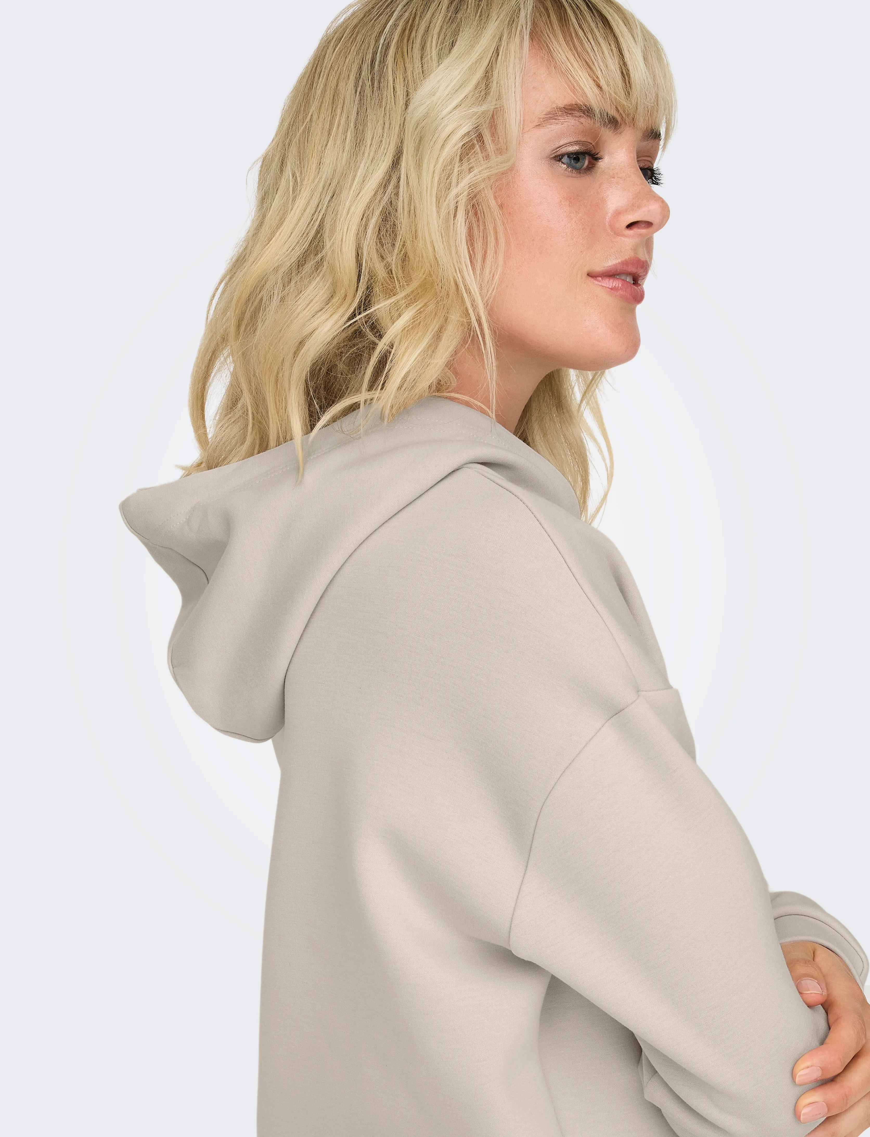 Only Play - ONPLOUNGE HOOD LS SWT NOOS - sweatshirts - pumice stone - 3
