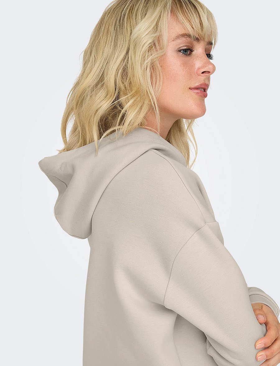 Only Play - ONPLOUNGE HOOD LS SWT NOOS - sweatshirts - pumice stone - 3