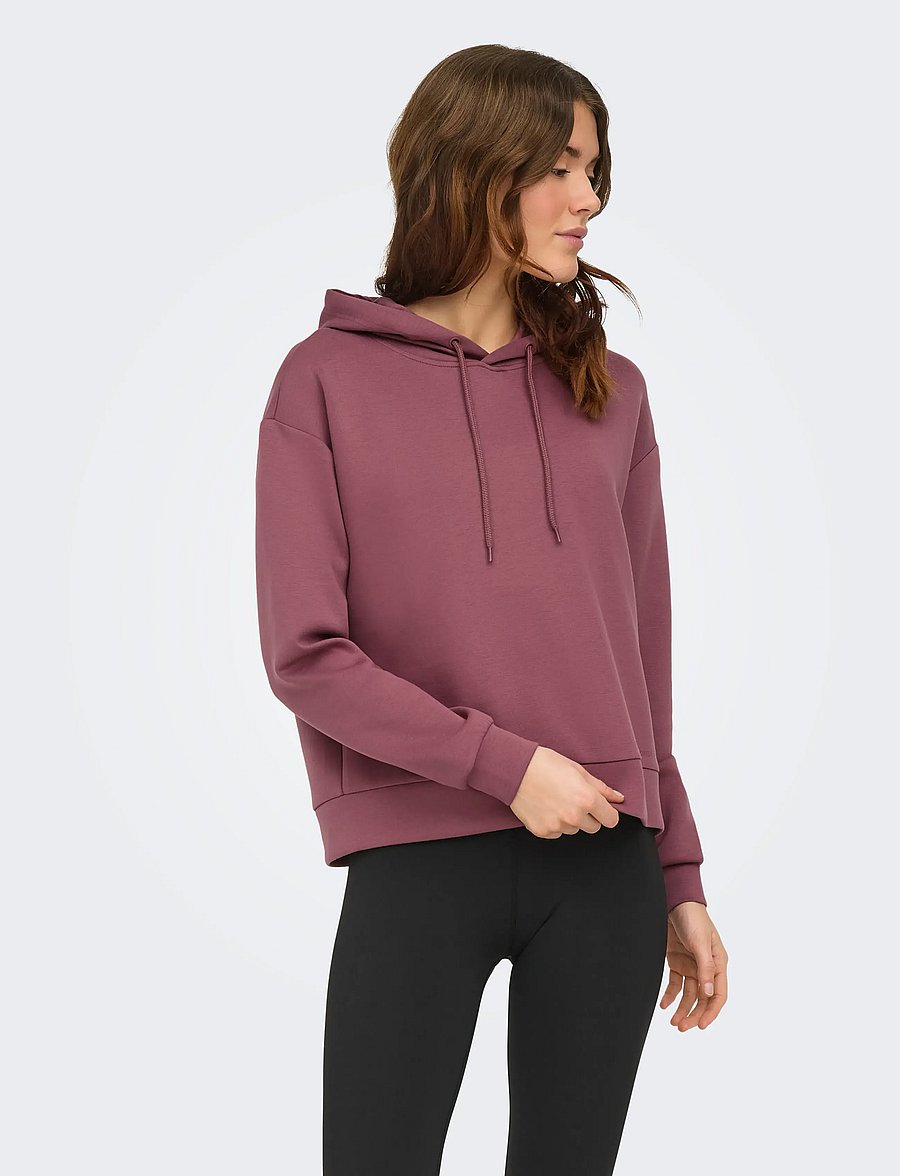 Only Play - ONPLOUNGE HOOD LS SWT NOOS - overdele - rose brown - 0