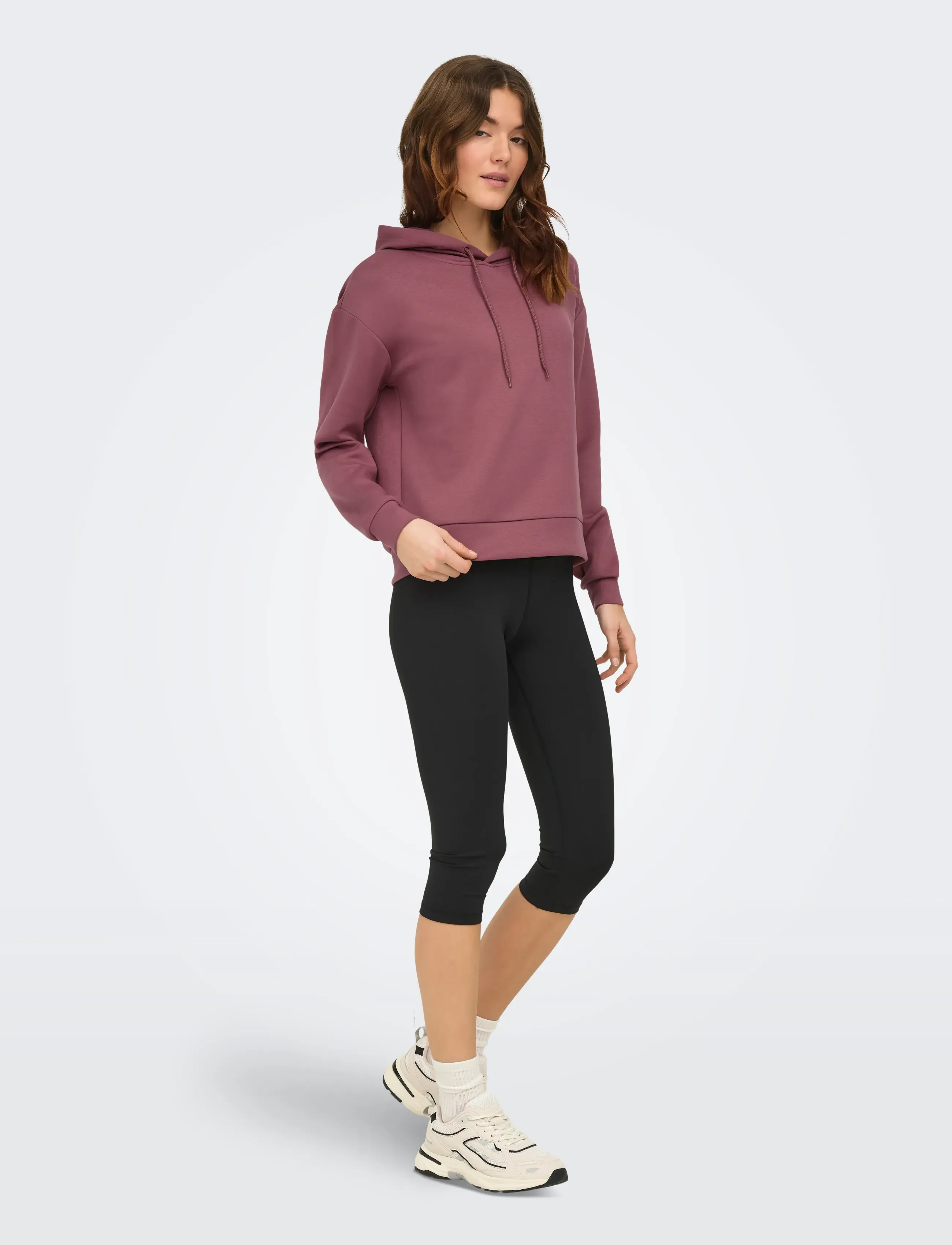 Only Play - ONPLOUNGE HOOD LS SWT NOOS - overdele - rose brown - 4