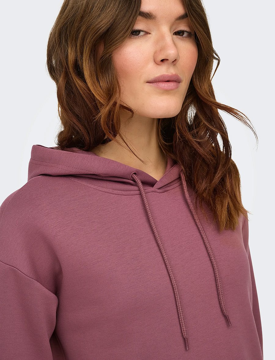 Only Play - ONPLOUNGE HOOD LS SWT NOOS - overdele - rose brown - 5
