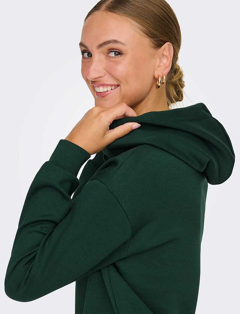 Only Play - ONPLOUNGE LIFE HOOD LS SWT NOOS - huvtröjor - scarab - 5