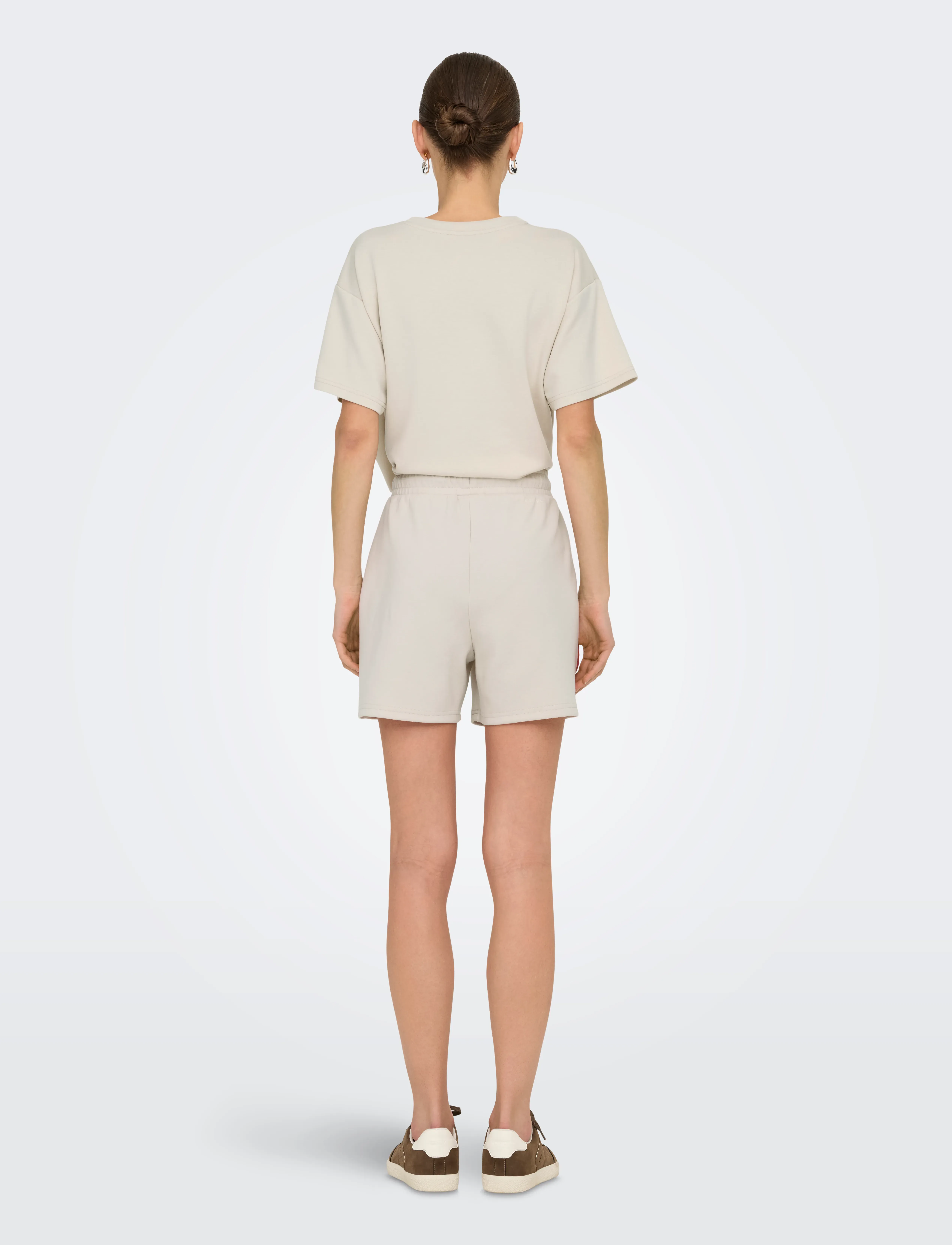 Only Play - ONPLOUNGE LIFE HW SWT SHORTS - pumice stone - 3
