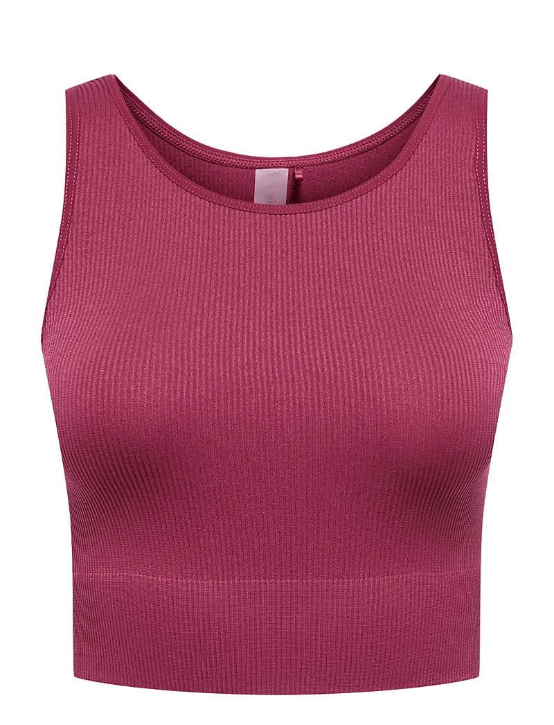 Only Play - ONPJAIA UN SL SEAM SHORT TOP NOOS - crop-tops - beaujolais - 1