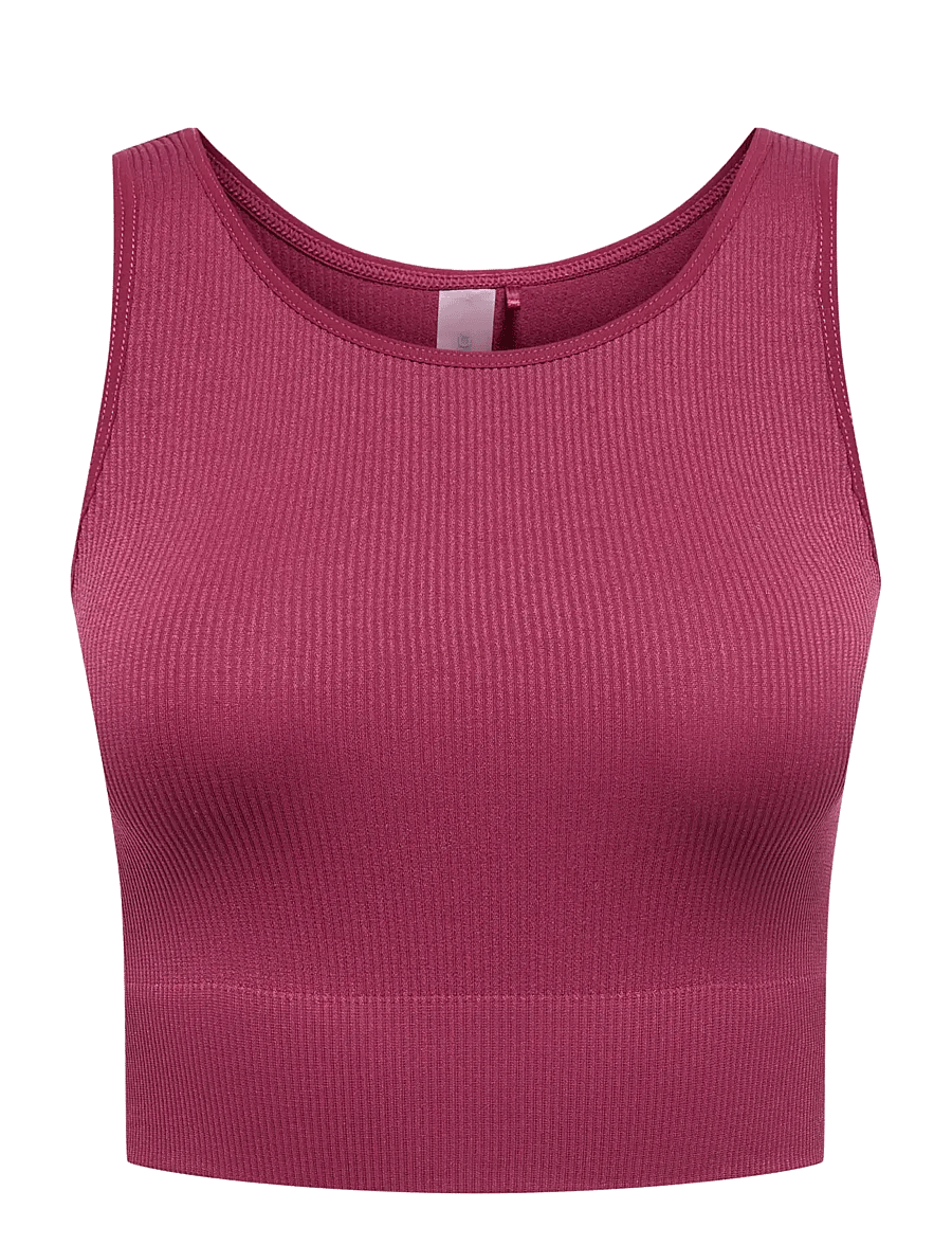 Only Play - ONPJAIA UN SL SEAM SHORT TOP NOOS - tanktops - beaujolais - 1