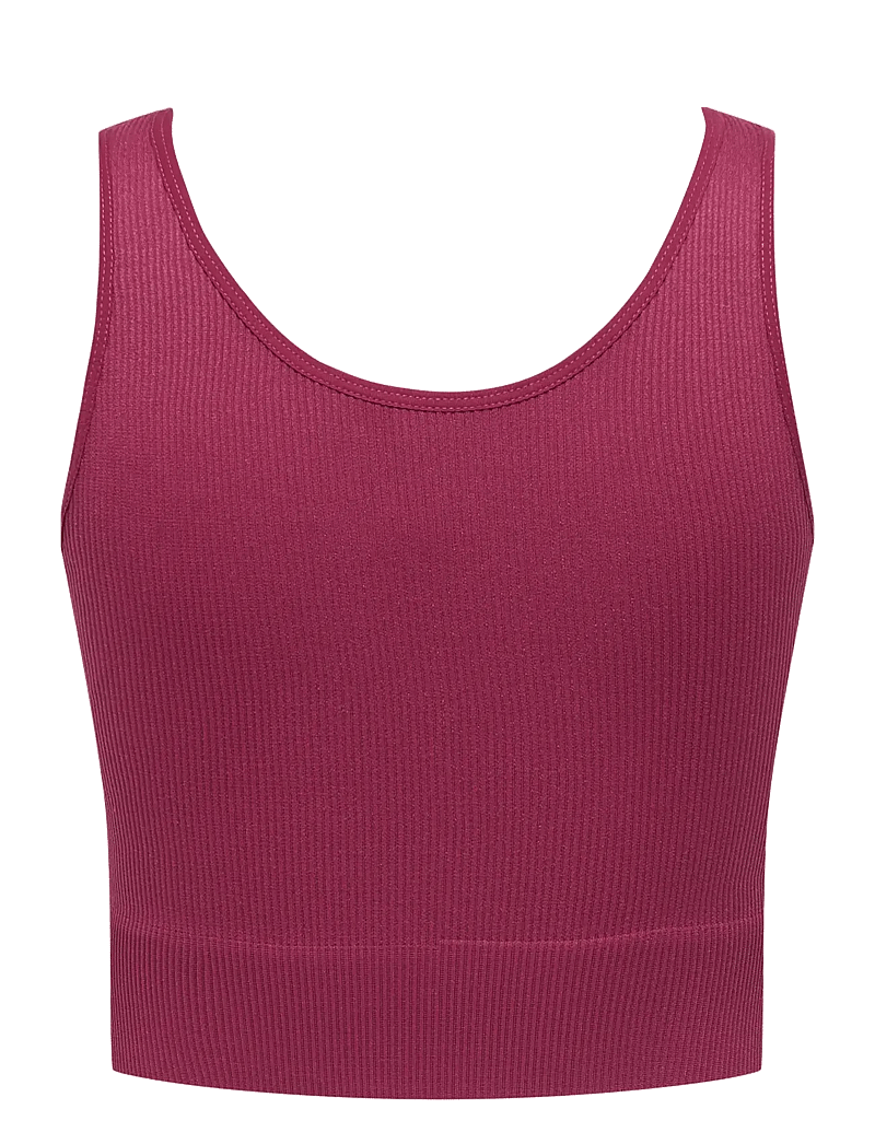 Only Play - ONPJAIA UN SL SEAM SHORT TOP NOOS - crop-tops - beaujolais - 2