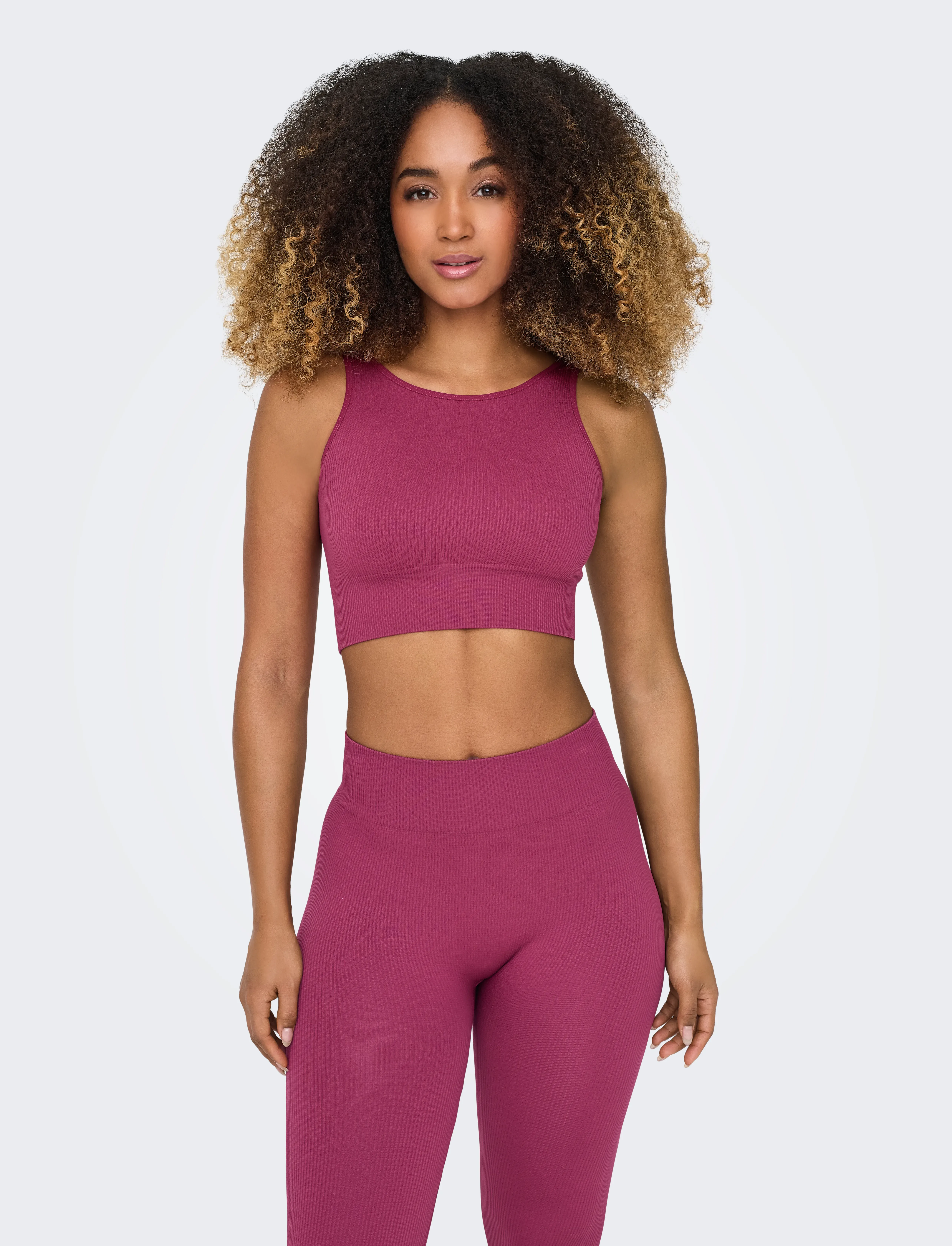 Only Play - ONPJAIA UN SL SEAM SHORT TOP NOOS - tanktops - beaujolais - 5