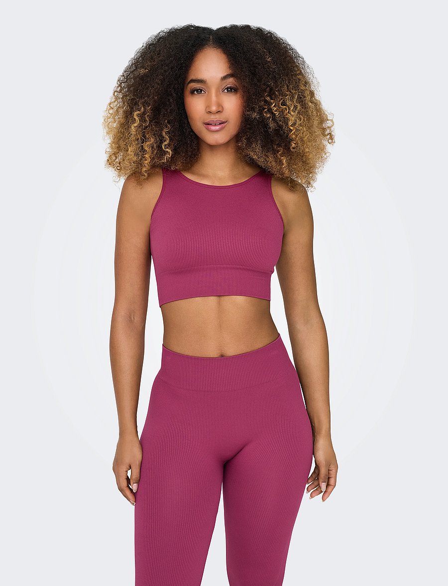 Only Play - ONPJAIA UN SL SEAM SHORT TOP NOOS - tanktops - beaujolais - 5