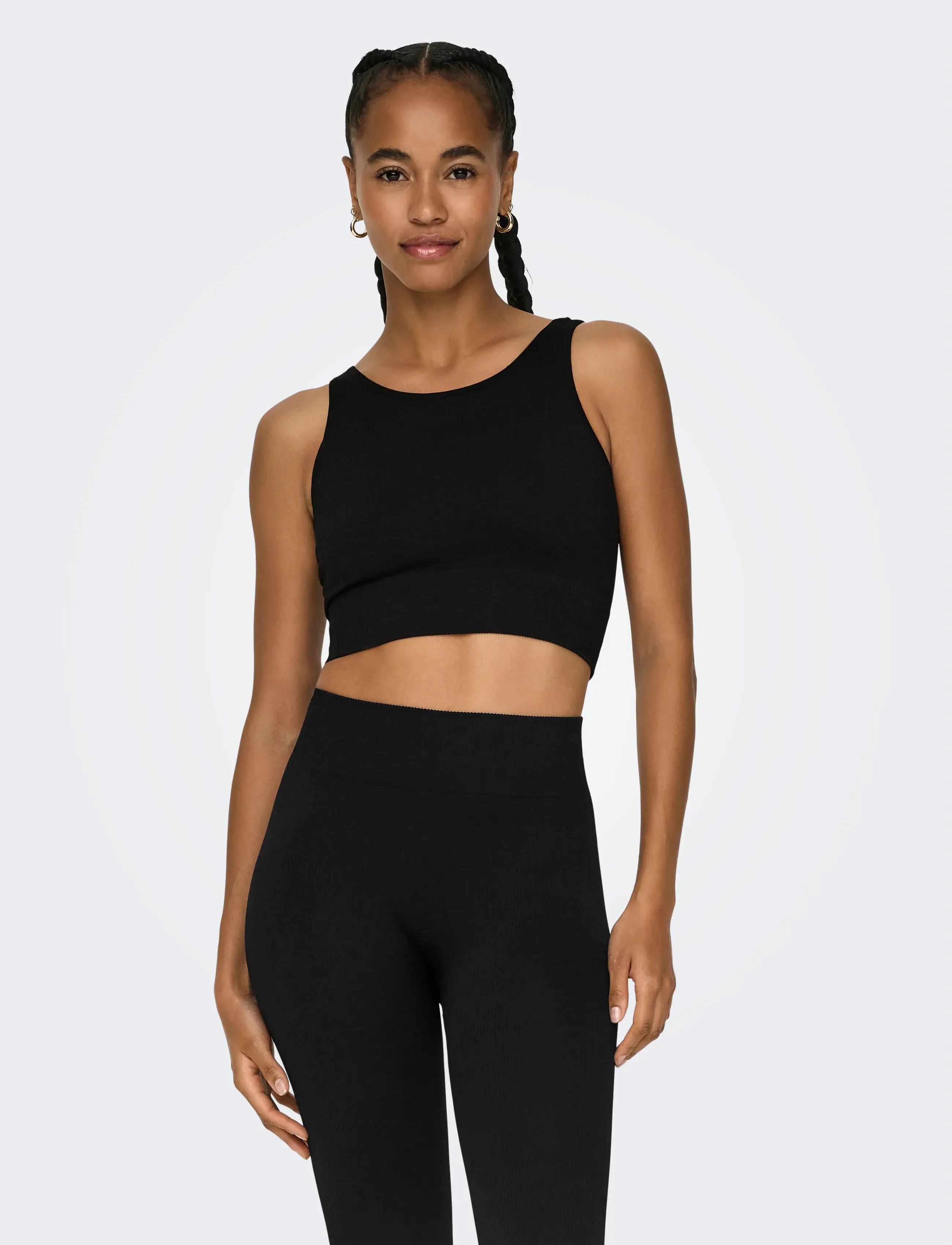 Only Play - ONPJAIA UN SL SEAM SHORT TOP NOOS - podkoszulki bez rękawów - black - 0