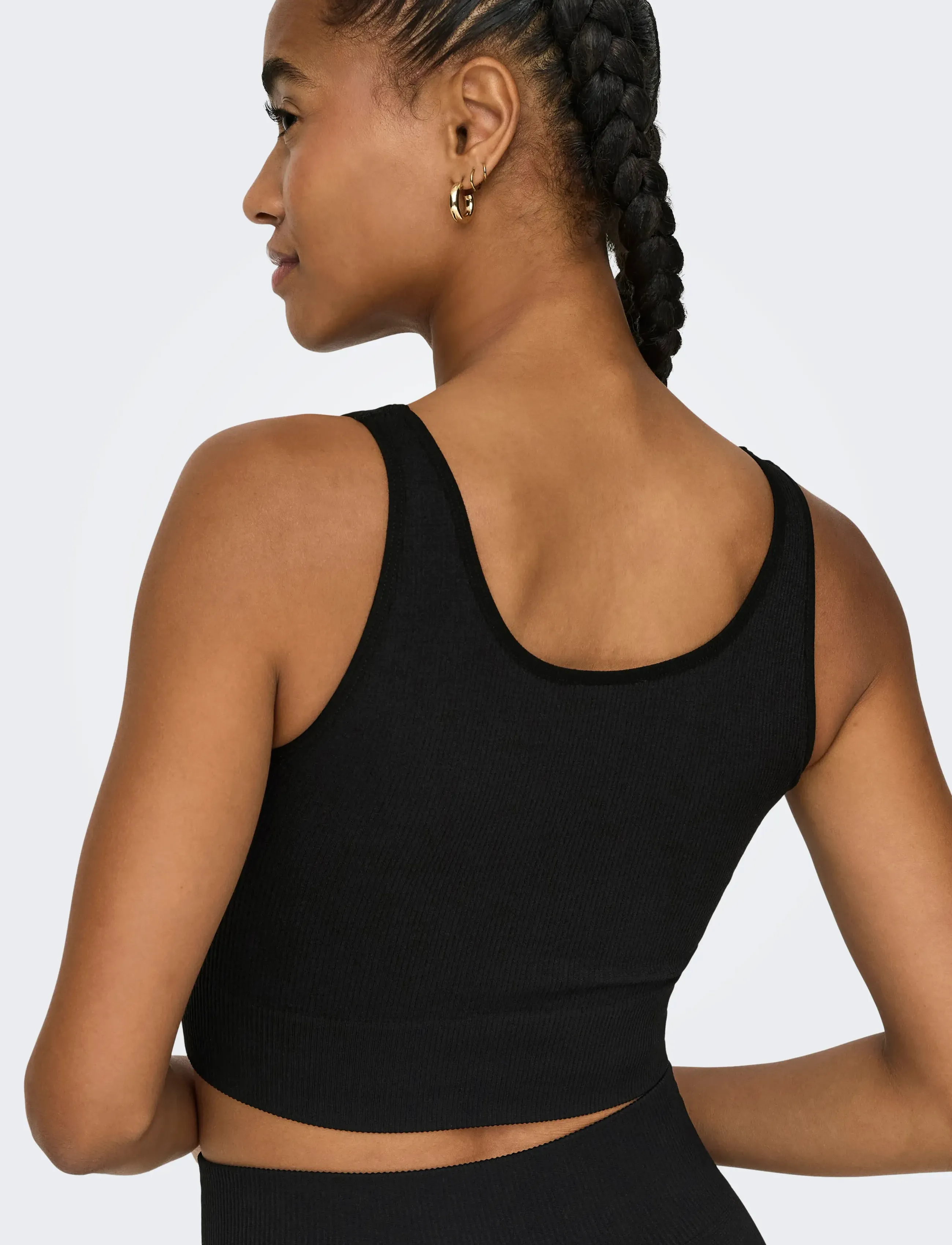 Only Play - ONPJAIA UN SL SEAM SHORT TOP NOOS - podkoszulki bez rękawów - black - 5