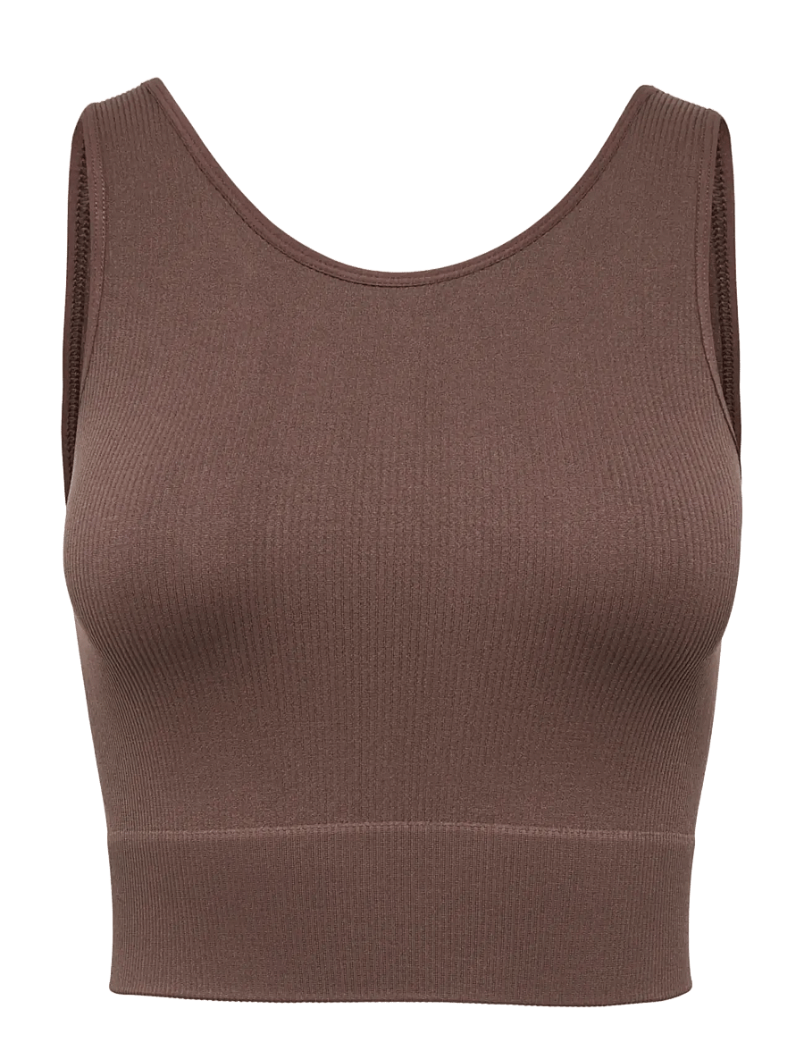 Only Play - ONPJAIA UN SL SEAM SHORT TOP NOOS - tanktops - chocolate martini - 1