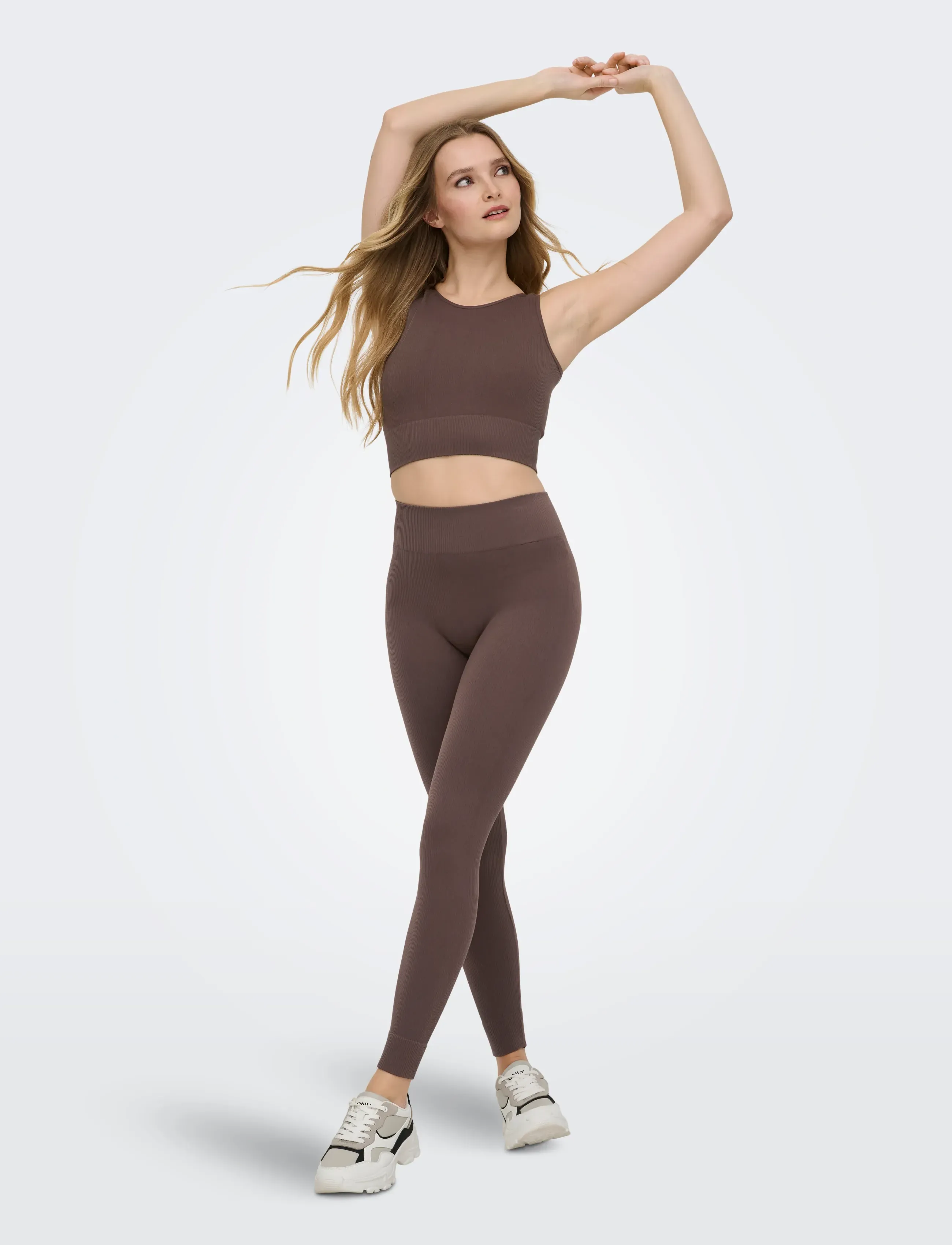 Only Play - ONPJAIA UN SL SEAM SHORT TOP NOOS - tanktops - chocolate martini - 4