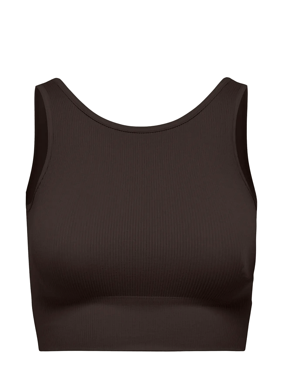 Only Play - ONPJAIA UN SL SEAM SHORT TOP NOOS - tanktops - chocolate torte - 1