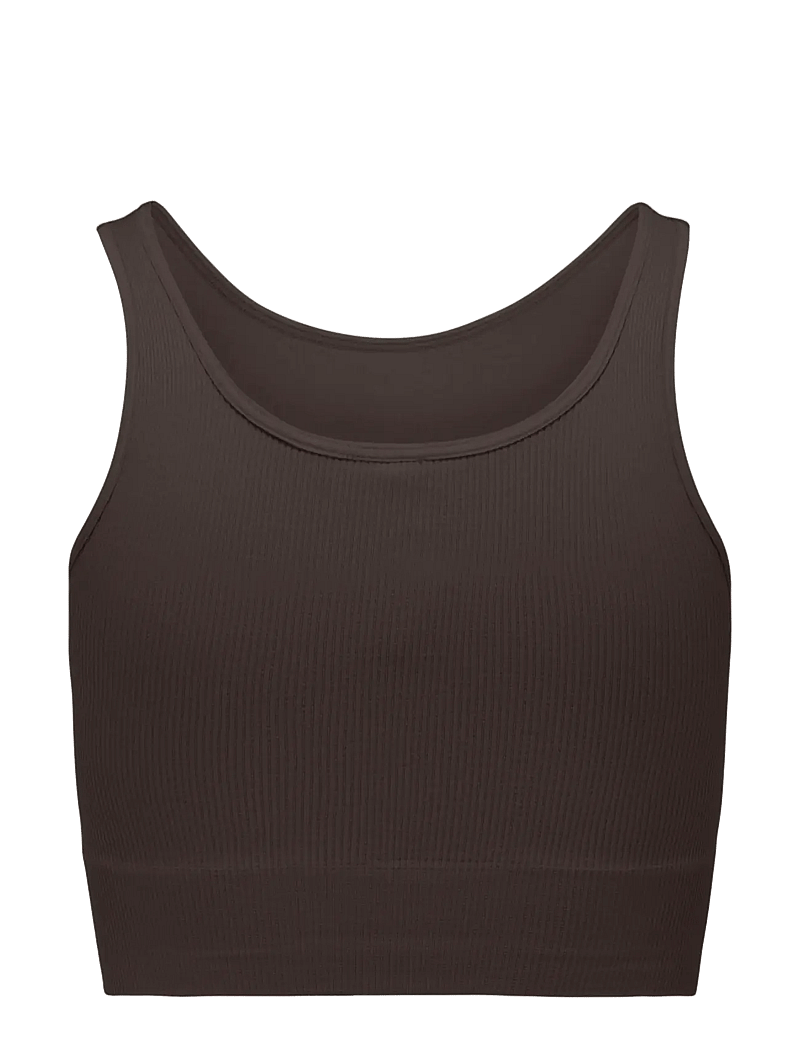 Only Play - ONPJAIA LIFE UN SL SEAM SHORT TOP NOOS - linnen - chocolate torte - 2