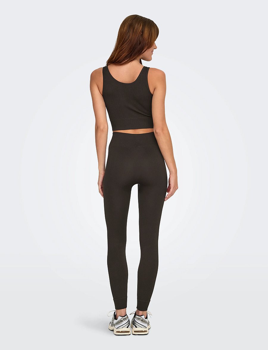 Only Play - ONPJAIA UN SL SEAM SHORT TOP NOOS - tanktops - chocolate torte - 4