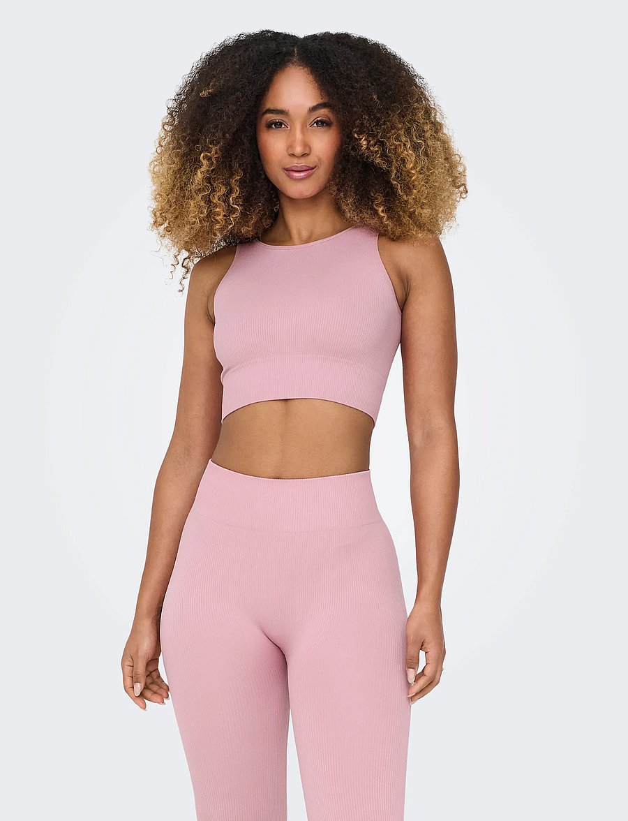 Only Play - ONPJAIA UN SL SEAM SHORT TOP NOOS - crop-tops - lilas - 0