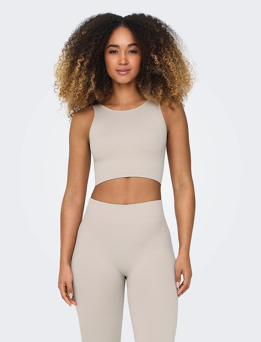 Only Play - ONPJAIA UN SL SEAM SHORT TOP NOOS - tanktops - nacreous cloud - 0