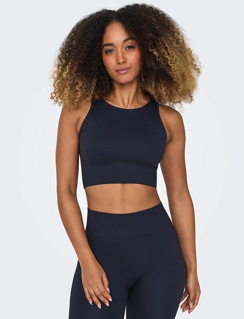 Only Play - ONPJAIA UN SL SEAM SHORT TOP NOOS - Õlapaeltega pluusid - night sky - 5