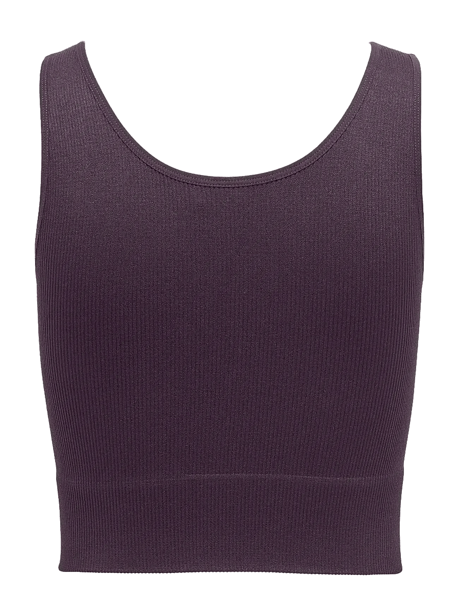 Only Play - ONPJAIA UN SL SEAM SHORT TOP NOOS - crop-tops - plum perfect - 1