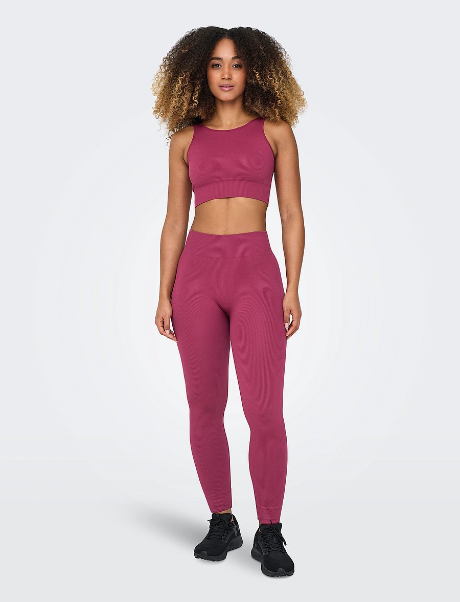 Only Play - ONPJAIA HW SEAM TIGHTS NOOS - træningstights - beaujolais - 5