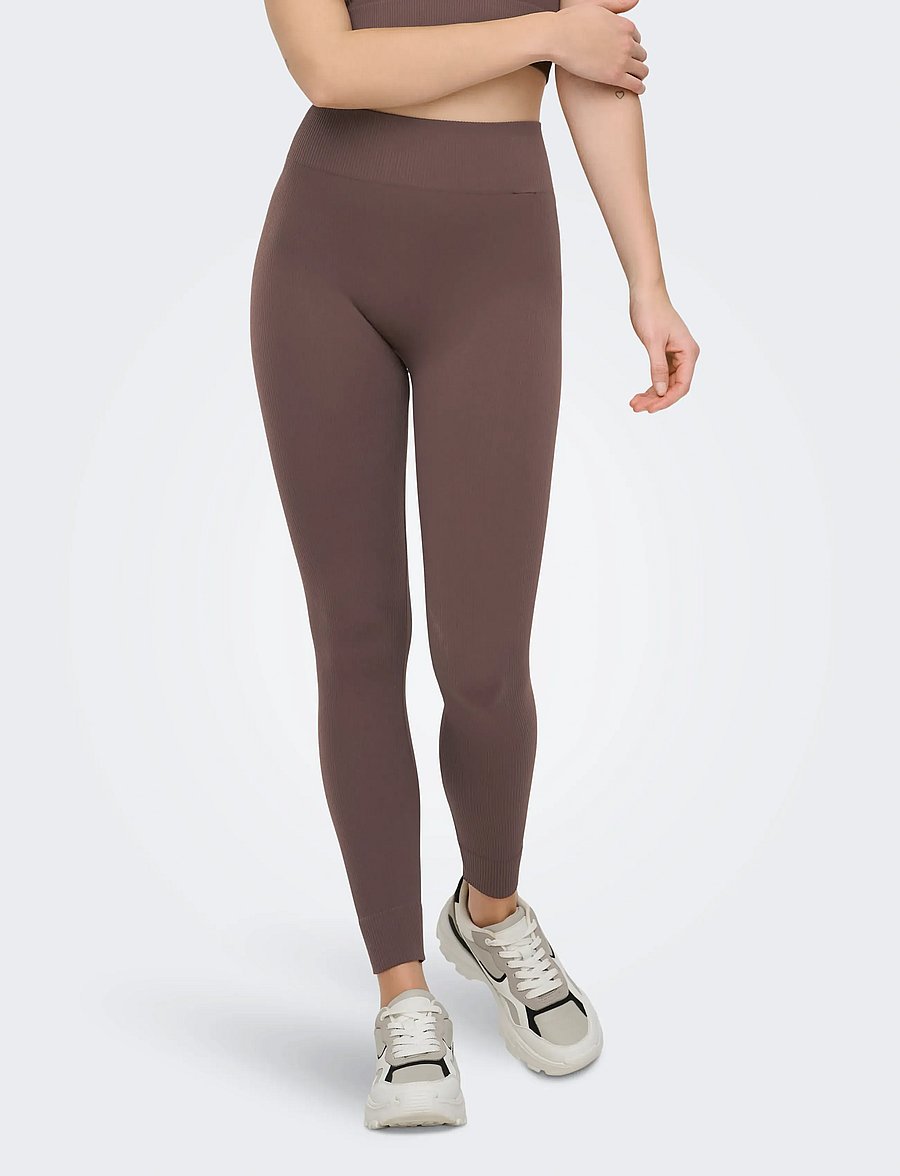 Only Play - ONPJAIA HW SEAM TIGHTS NOOS - træningstights - chocolate martini - 0