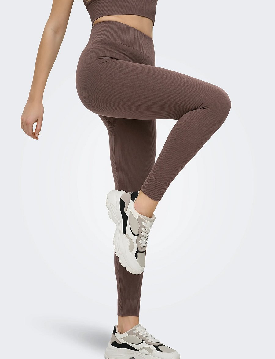Only Play - ONPJAIA HW SEAM TIGHTS NOOS - træningstights - chocolate martini - 5