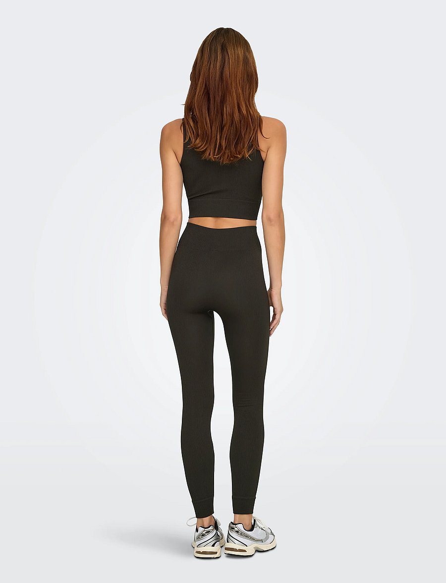 Only Play - ONPJAIA HW SEAM TIGHTS NOOS - træningstights - chocolate torte - 4