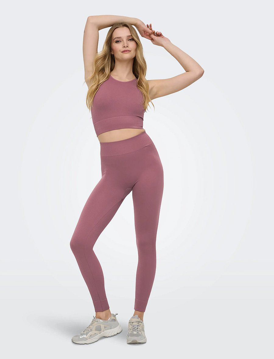Only Play - ONPJAIA HW SEAM TIGHTS NOOS - træningstights - rose brown - 4