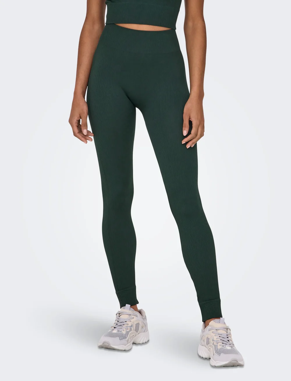 Only Play - ONPJAIA LIFE HW SEAM TIGHTS NOOS - Õmblusteta retuusid - scarab - 0