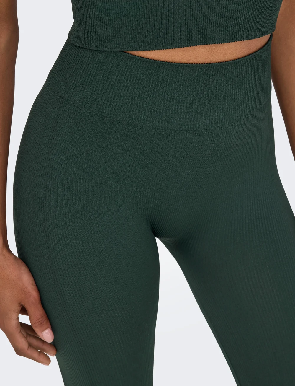 Only Play - ONPJAIA LIFE HW SEAM TIGHTS NOOS - Õmblusteta retuusid - scarab - 5