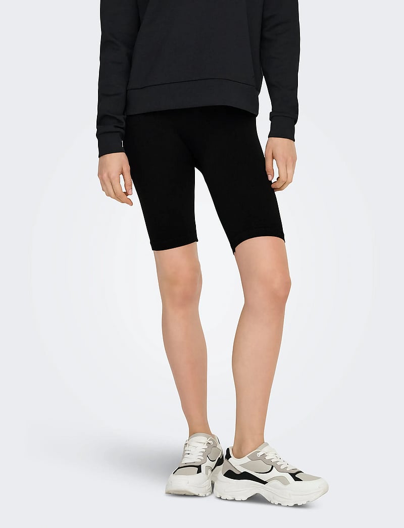 Only Play - ONPJAIA HW SEAM LONG SHORTS NOOS - 1/2 længde - black - 0