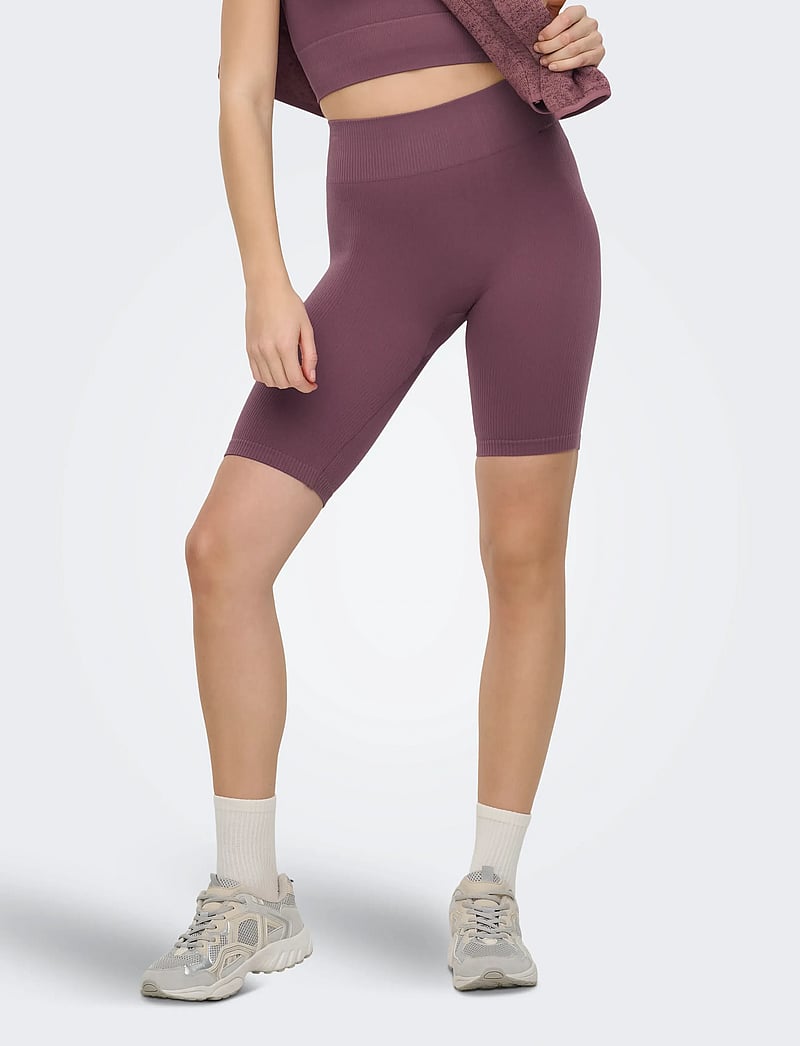 Only Play - ONPJAIA LIFE HW SEAM LONG SHORTS NOOS - tights - rose brown - 0