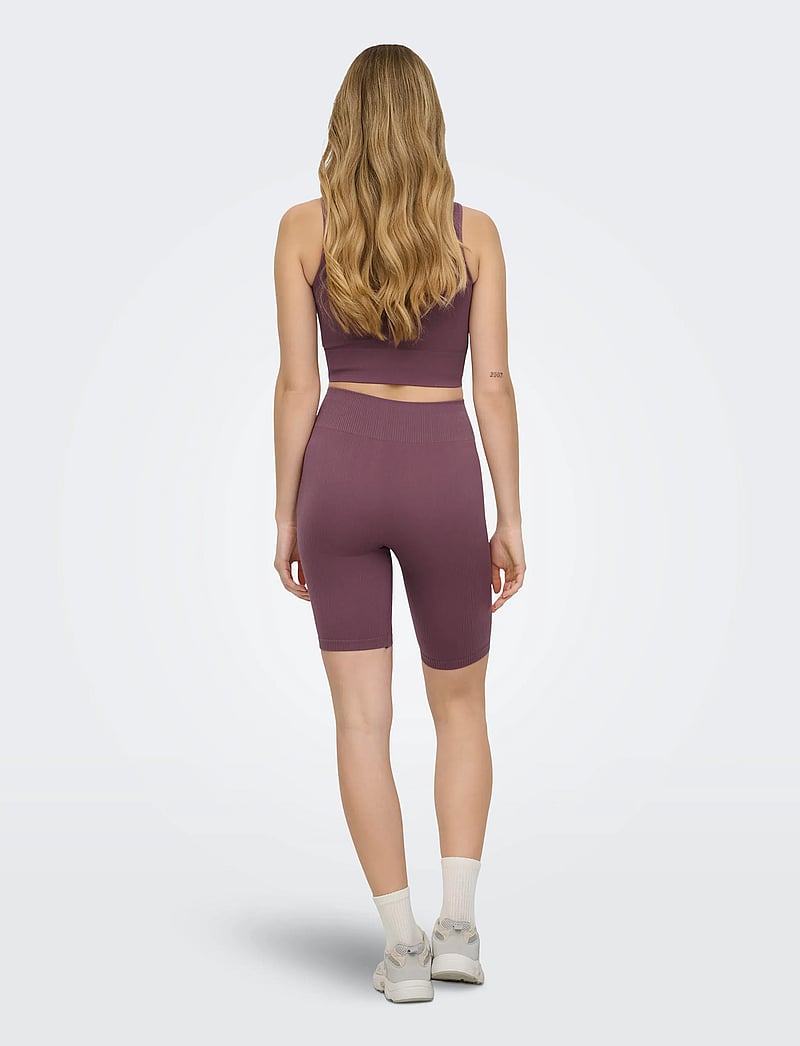 Only Play - ONPJAIA LIFE HW SEAM LONG SHORTS NOOS - tights - rose brown - 3