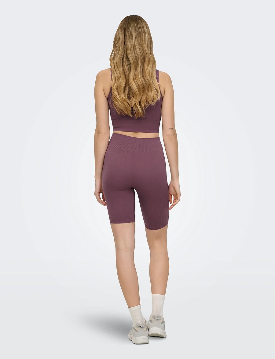Only Play - ONPJAIA HW SEAM LONG SHORTS NOOS - 1/2 længde - rose brown - 3