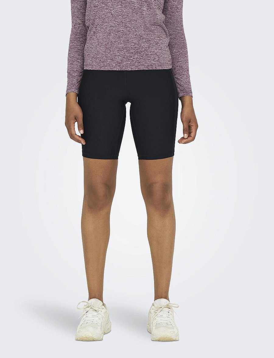 Only Play - ONPNEW JANA-2 HW LONG PCK SHORTS - sportinės tamprės - black - 0