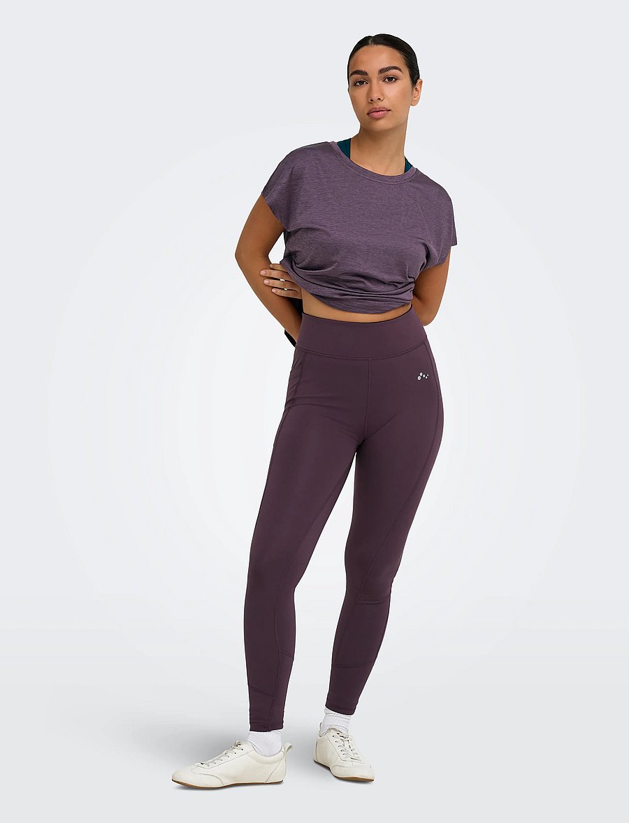 Only Play - ONPMILA-2 HW PCK TIGHTS NOOS - 7/8 länge - plum perfect - 5