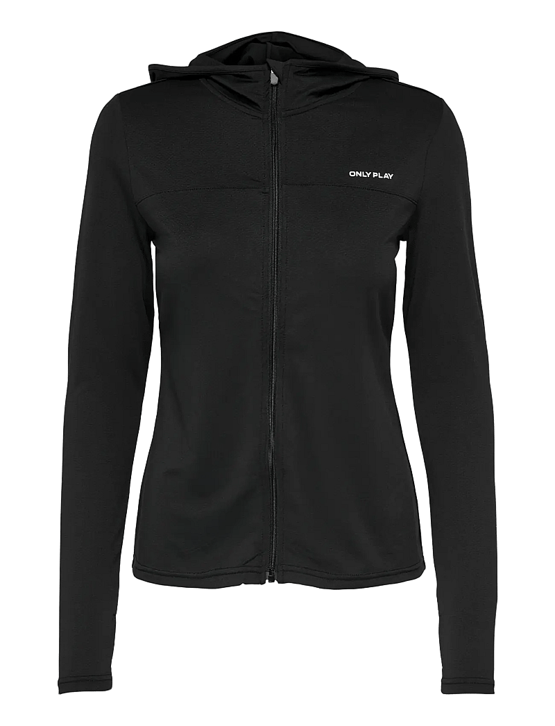 Only Play - ONPMILA HOOD FZ LS TOP NOOS - oberteile - black - 1