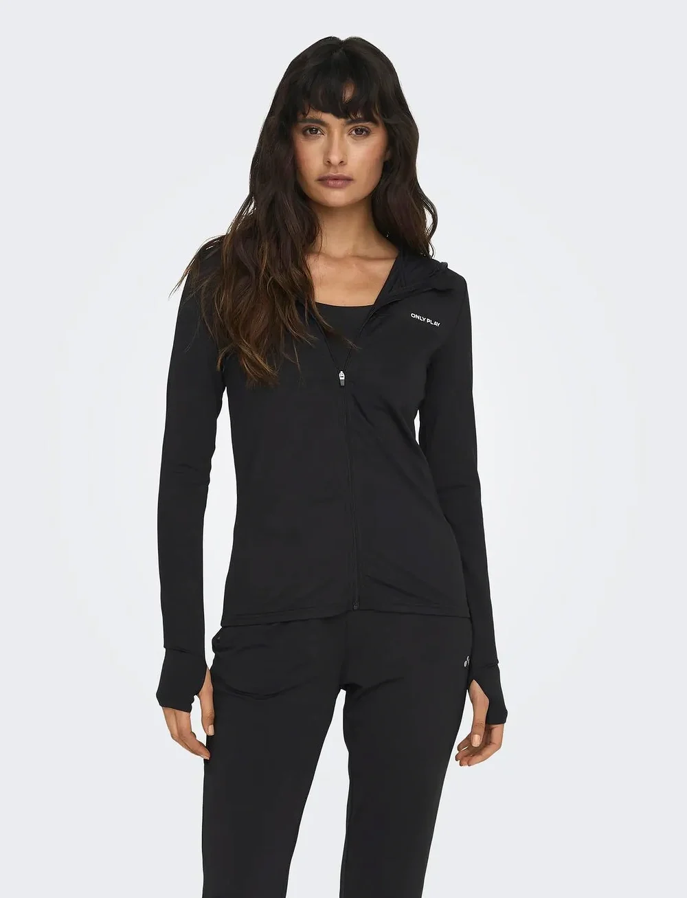 Only Play - ONPMILA HOOD FZ LS TOP NOOS - huvtröjor - black - 0