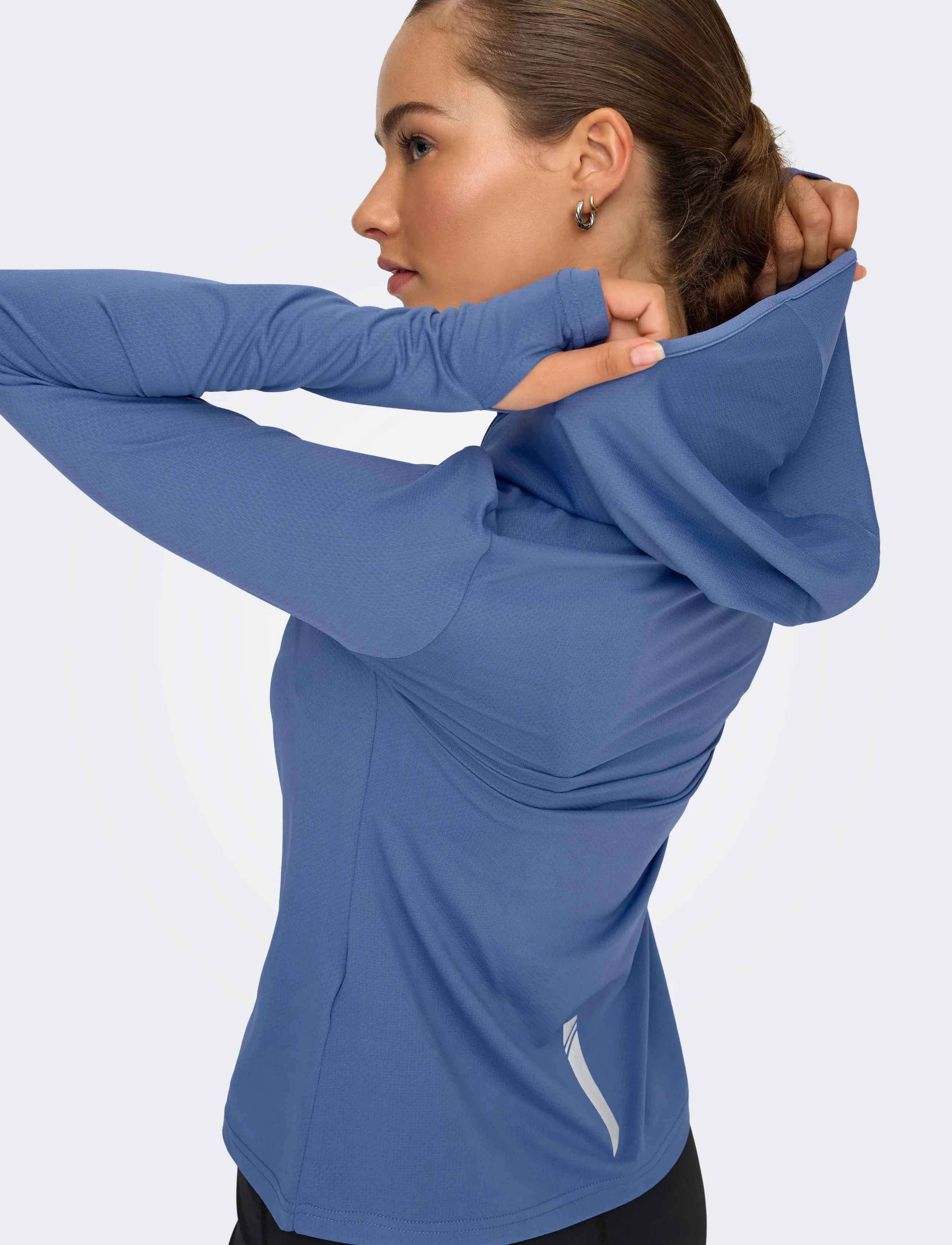 Only Play - ONPMILA HOOD FZ LS TOP NOOS - overdele - coastal fjord - 4