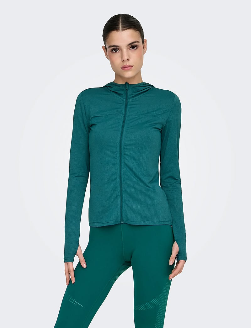 Only Play - ONPMILA LIFE HOOD FZ LS TOP NOOS - oberteile - mediterranea - 0