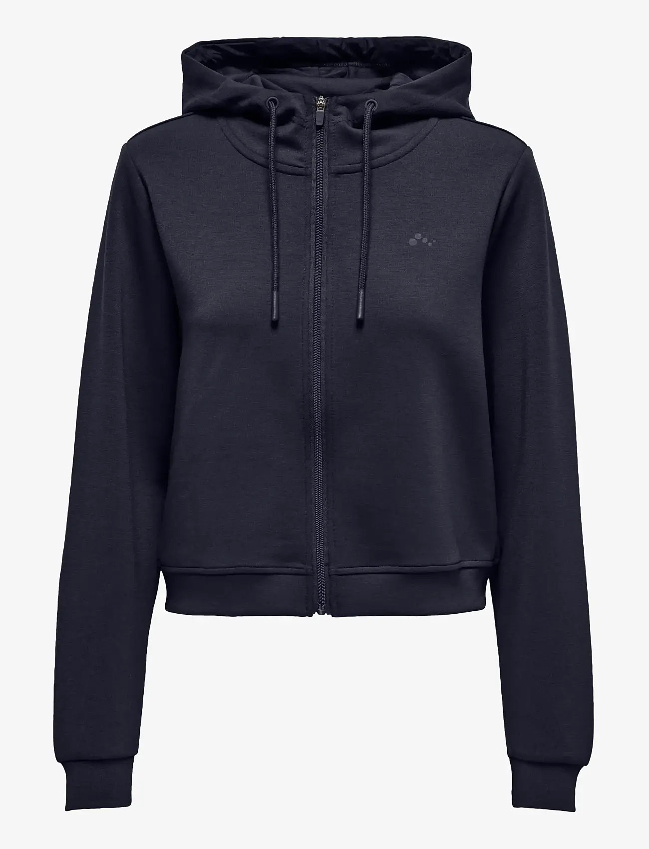 Only Play - ONPLOUNGE LIFE SHORT ZIP HOOD SWEAT - dressipluusid ja pusad - night sky - 0