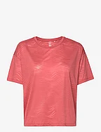 ONPNIA LOOSE BURNOUT SS TEE - MINERAL RED