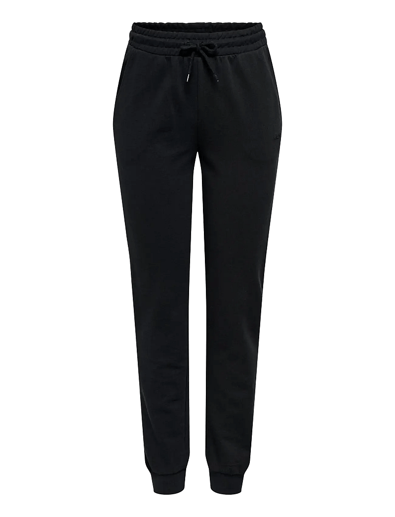 Only Play - ONPMELINA LIFE MW SLIM SWT CUFF PNT NOOS - joggingbukser - black - 1