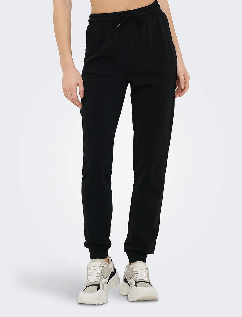 Only Play - ONPMELINA LIFE MW SLIM SWT CUFF PNT NOOS - joggingbukser - black - 0