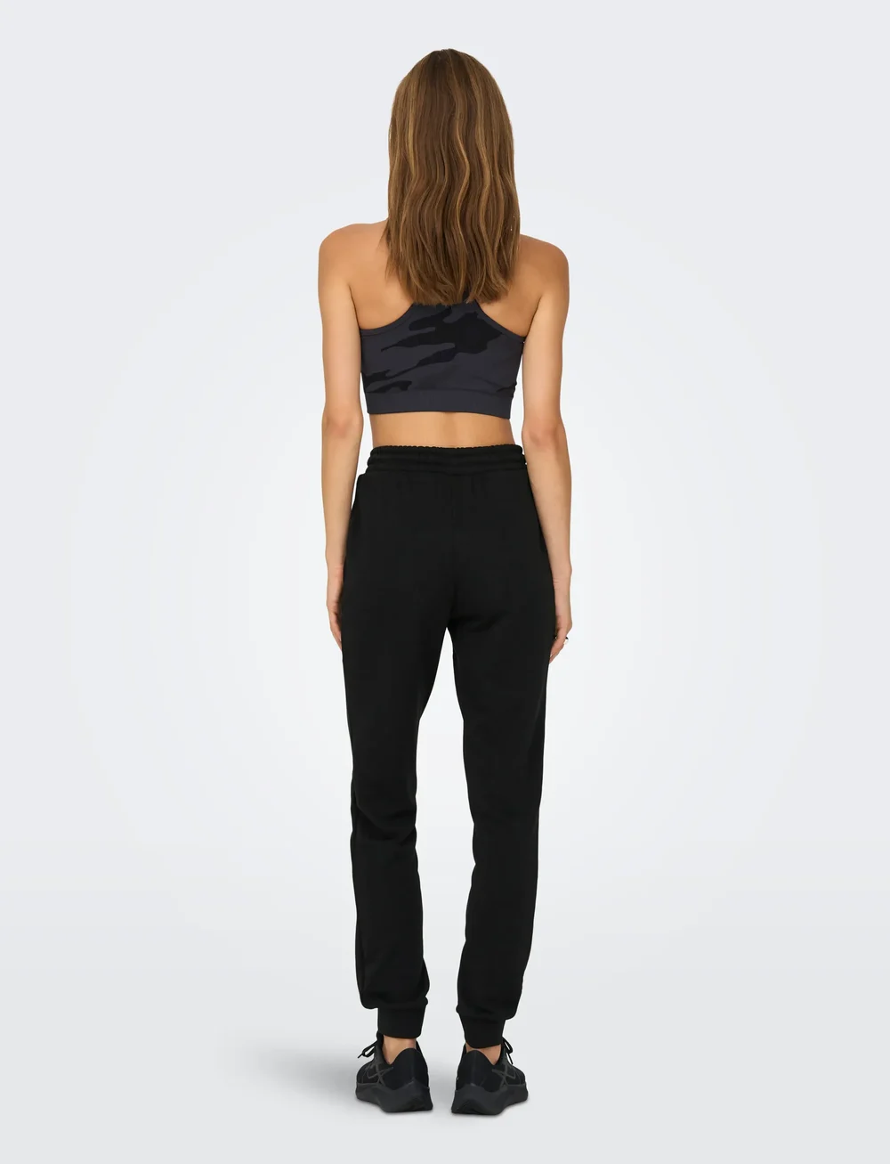 Only Play - ONPMELINA LIFE MW SLIM SWT CUFF PNT NOOS - treeningpüksid - black - 3