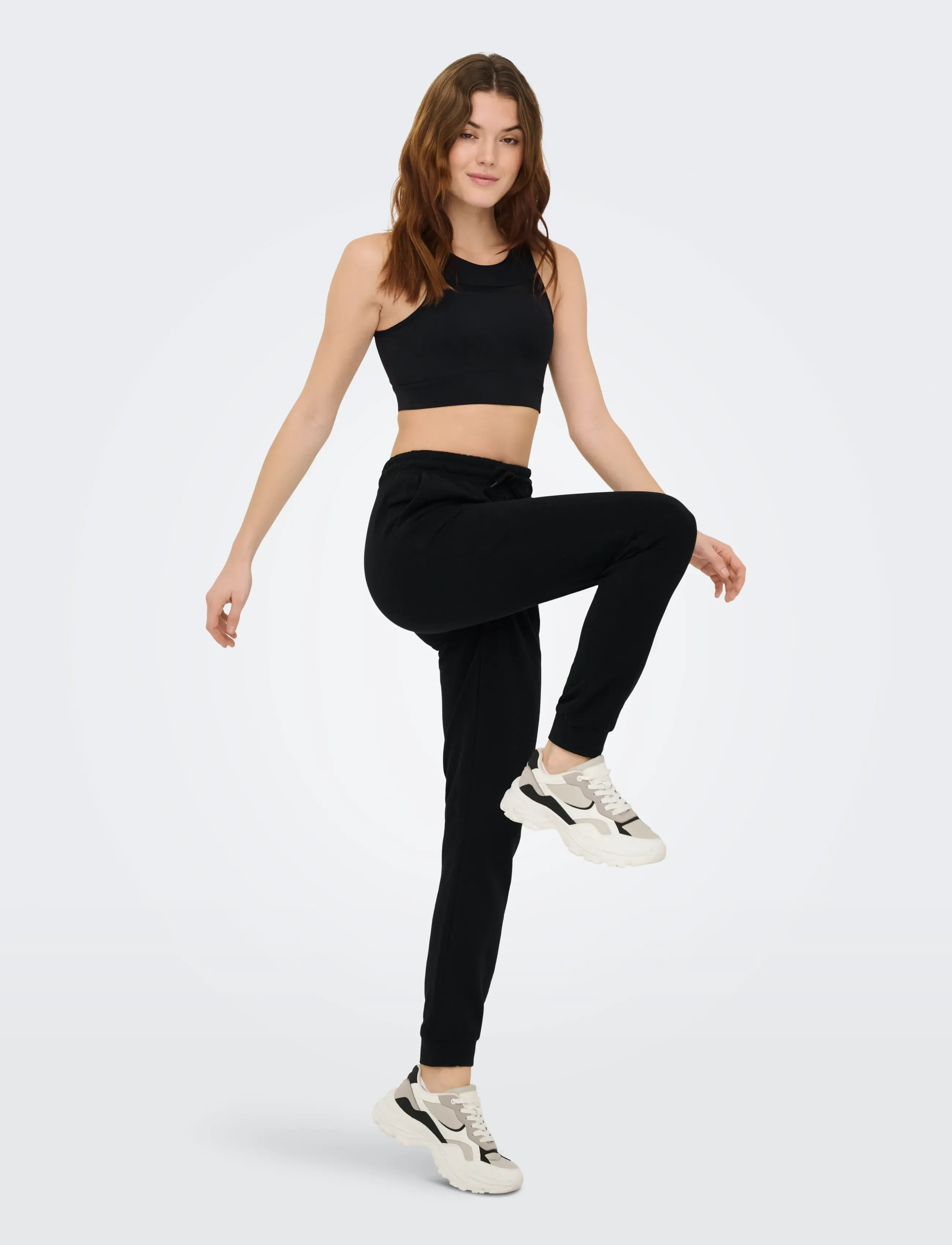 Only Play - ONPMELINA MW SLIM SWT CUFF PNT NOOS - trainingshosen - black - 4